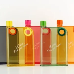 A5 Plastic Multicolor Notebook Water Bottle 500 ml Gift Set
