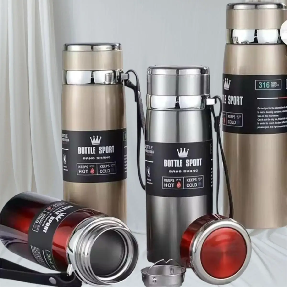 Hot & Cold Bottle Sport Stainless Steel Flask 800ml Bottle