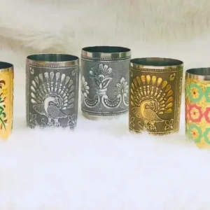Meenakari Stainless Steel Glass 270ml 1pc Gift Set