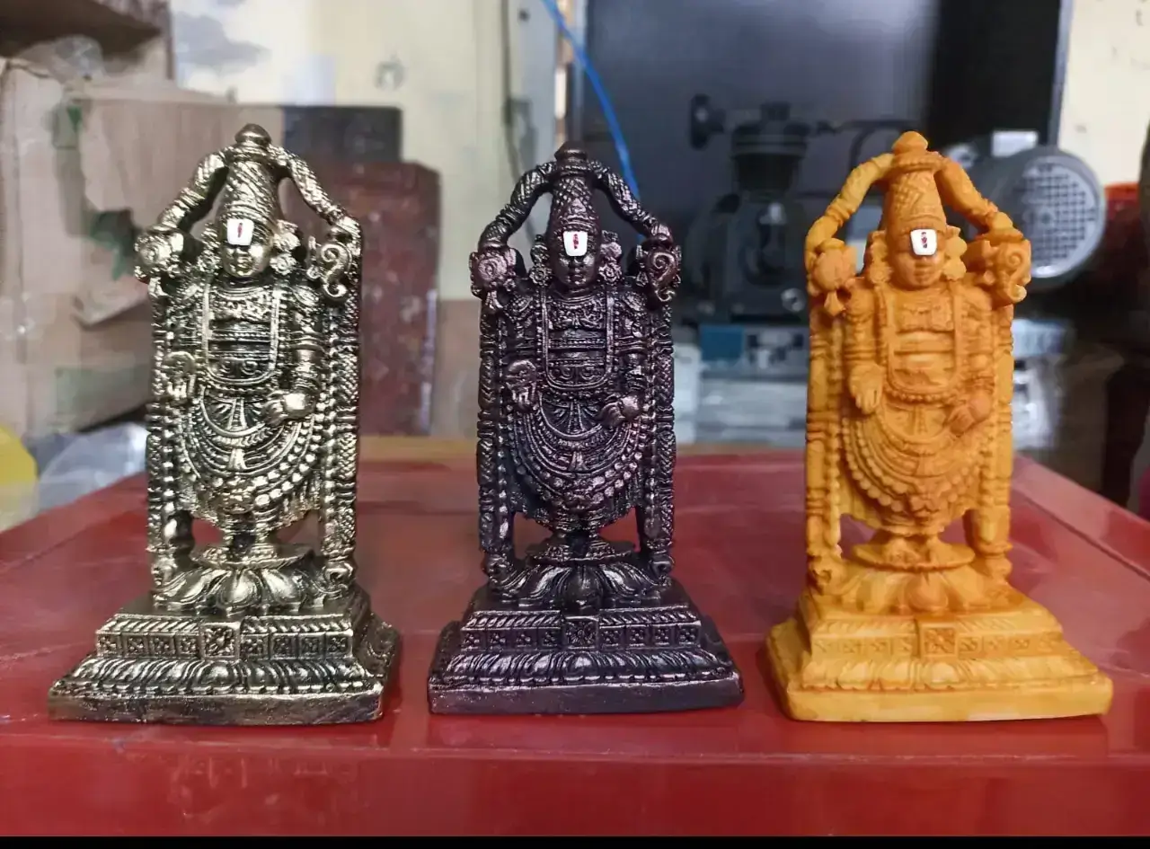 Metal Lord Tirupati Balaji Idol 1pc Gift Set