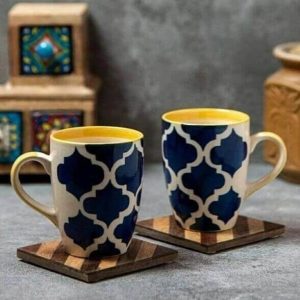 Mughal Ceramic Coffee Mug 250 ml 1 Pc Gift Set