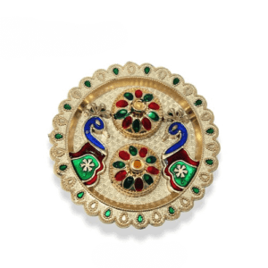 Multi Designer Decorative Meenakari Handi Craft Kankavati Haldi Kumkum Set -5