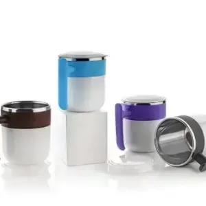 Multicolor Stainless Steel Insulated Coffee,Tea & Milk Mug with Lid Gift Set
