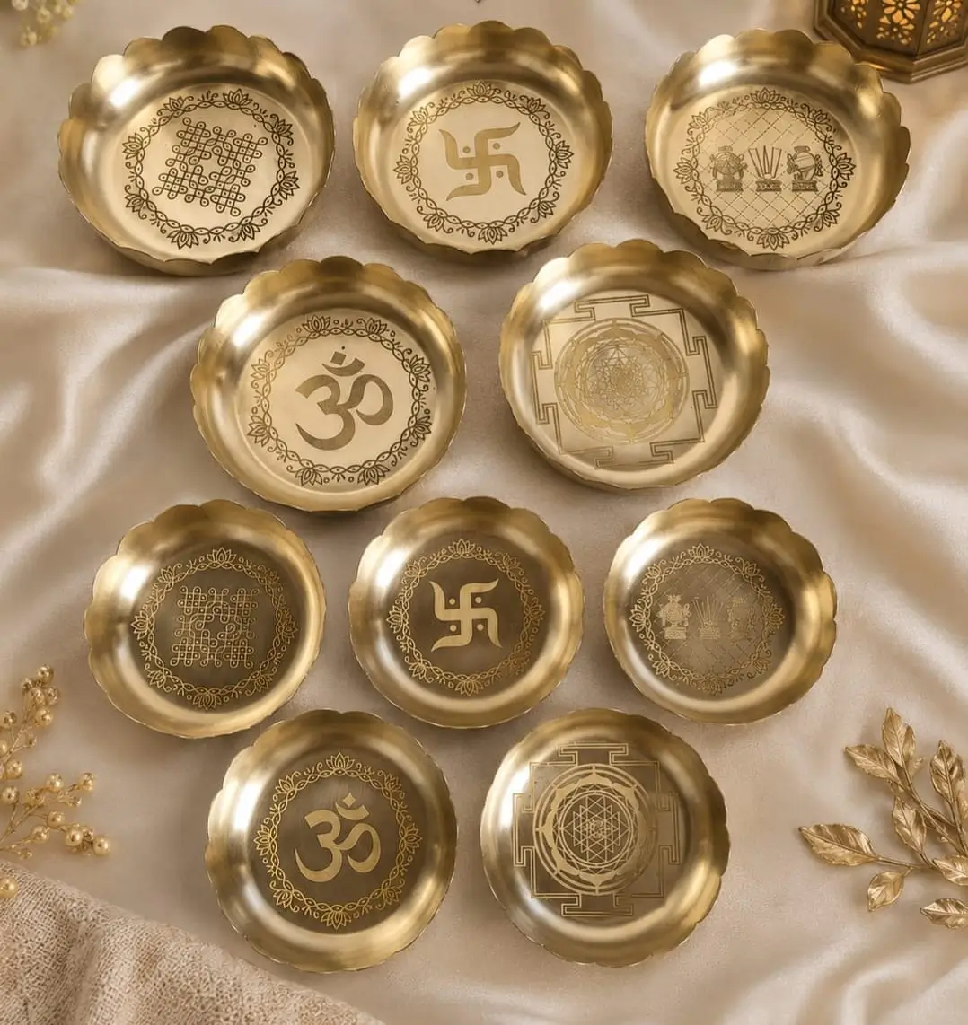 Pure Brass Lotus Design 4 Inch Pooja Bowl Return Gifts
