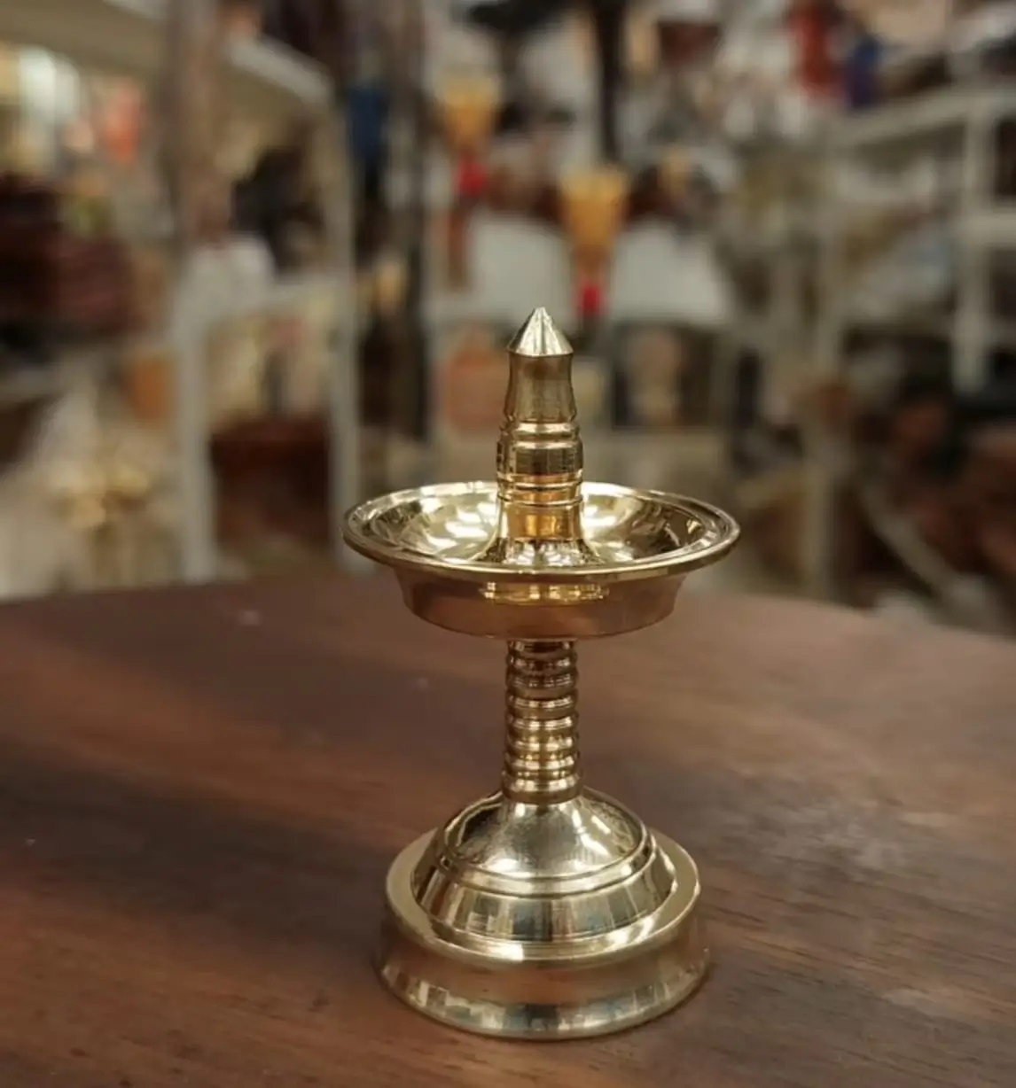 Pure Brass Traditional Kerala Vilakku Pooja Oil Lamp Return Gifts