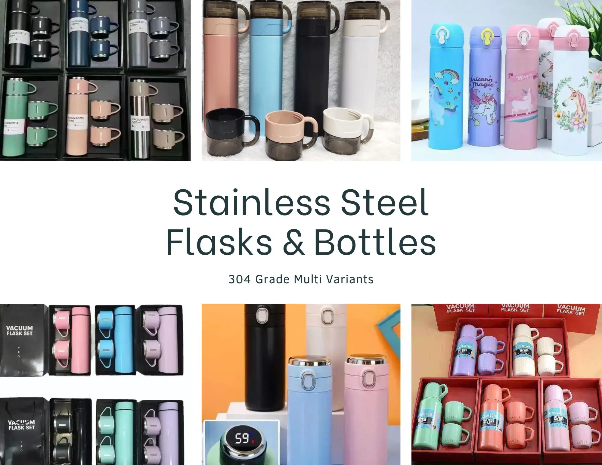Stainless Steel Flasks & Bottles
