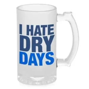 Transparent Printable Sublimation Frosted Beer Mug 600ml 1